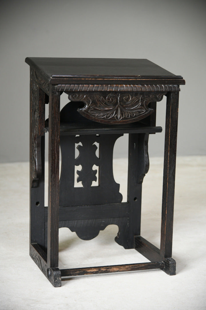 Ebonised Oak Reading Lectern