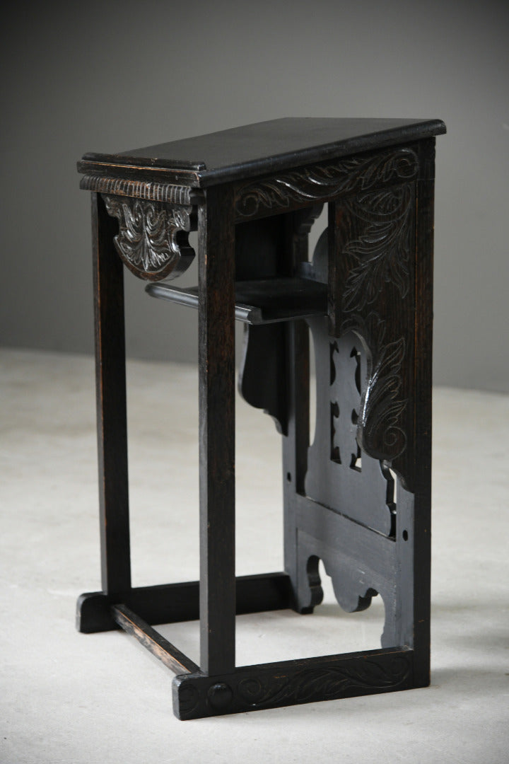 Ebonised Oak Reading Lectern