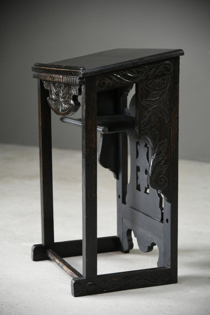 Ebonised Oak Reading Lectern