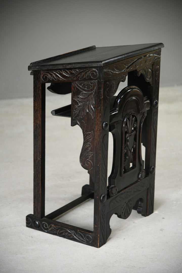 Ebonised Oak Reading Lectern