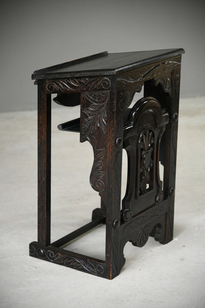 Ebonised Oak Reading Lectern