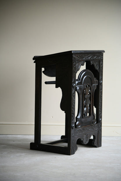 Ebonised Oak Reading Lectern