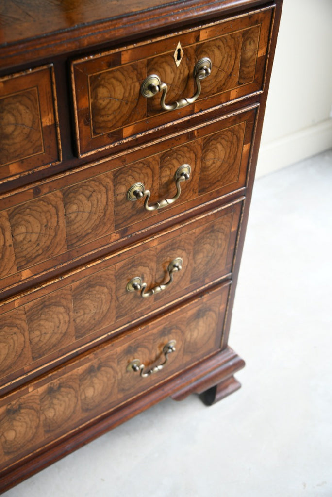 Oyster Veneer Chest of Drawers