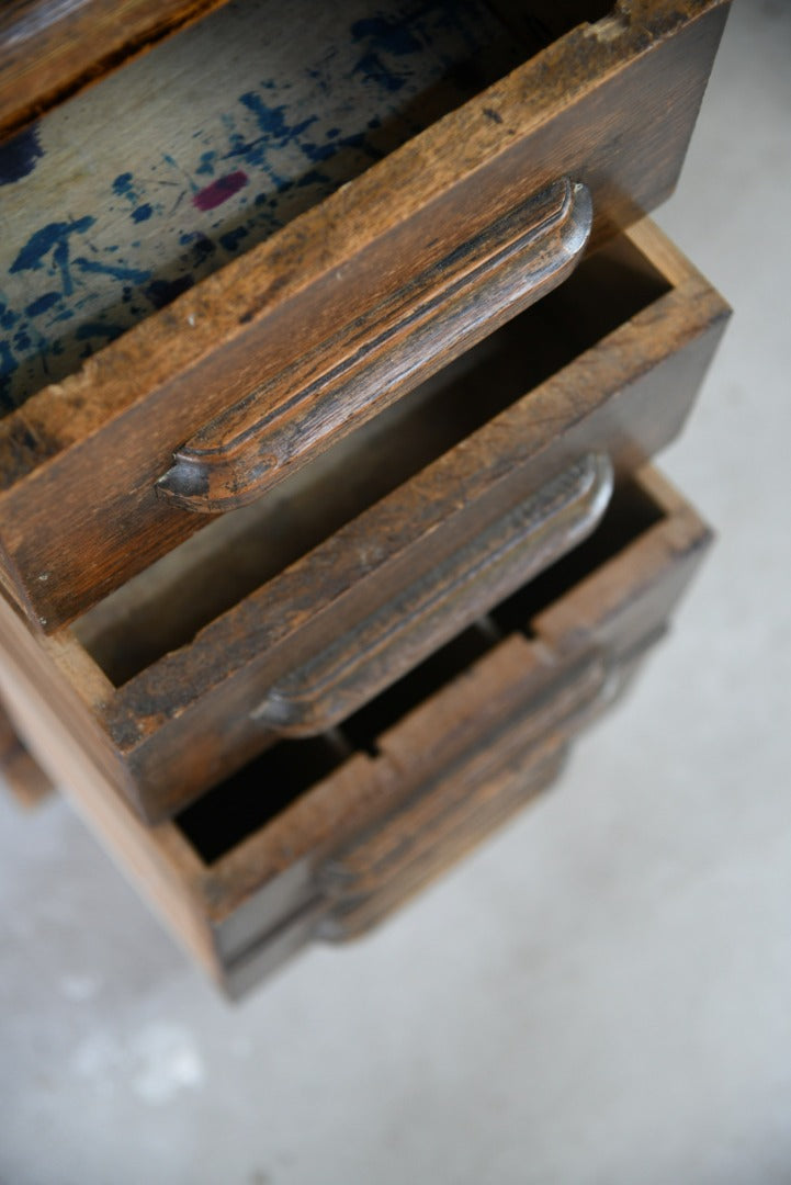 Edwardian Oak Roll Top Tambour Desk