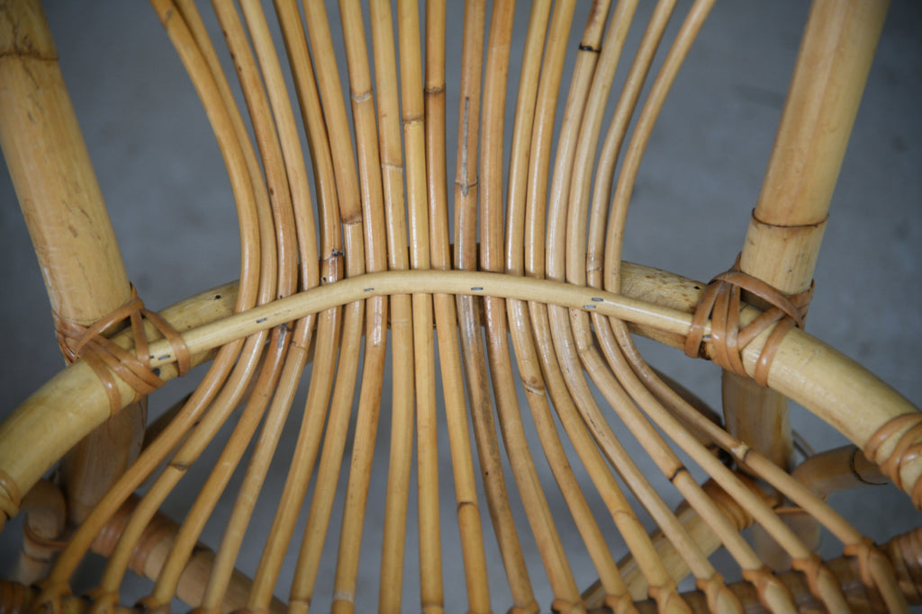 Pair Retro Bamboo Chairs
