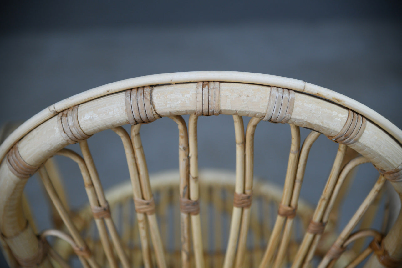 Pair Retro Bamboo Chairs