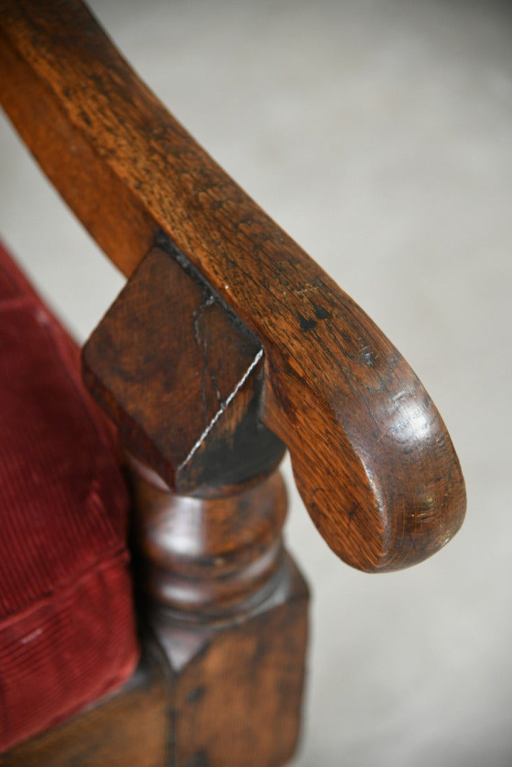 Georgian Oak Settle Bench