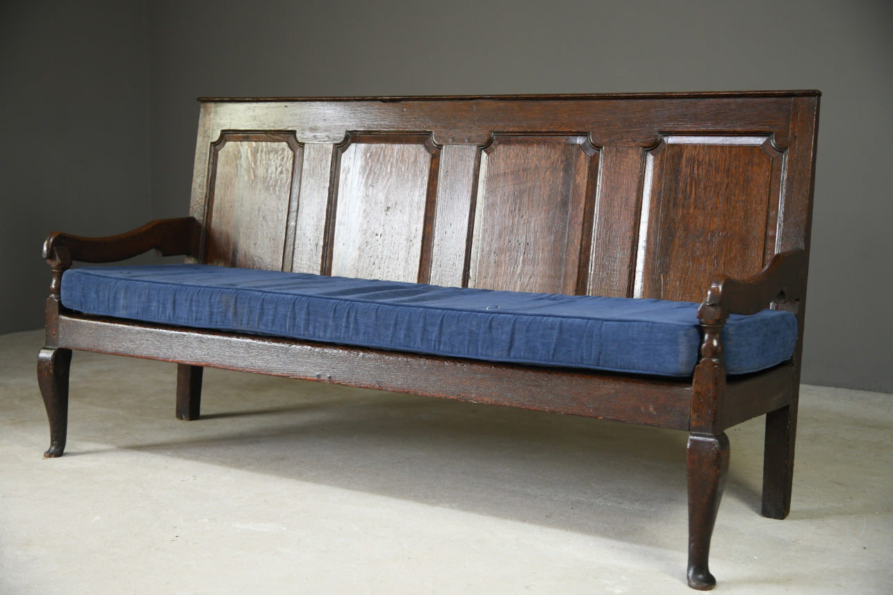 Georgian Oak Settle Bench