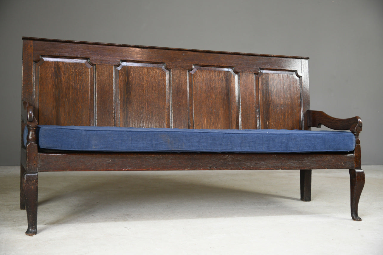 Georgian Oak Settle Bench