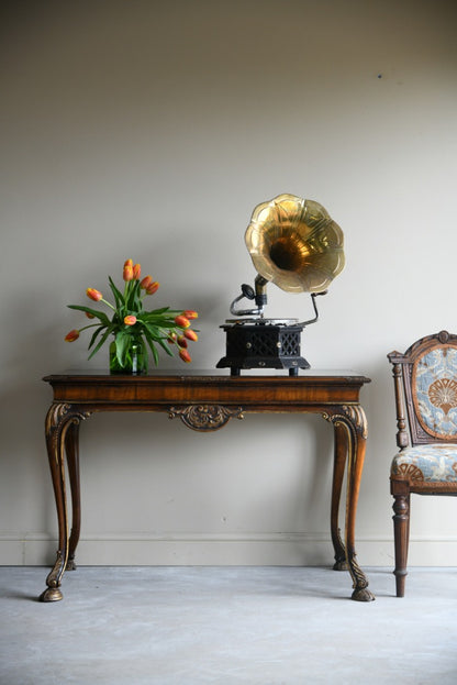 Early 20th Century Brass Horn Gramophone