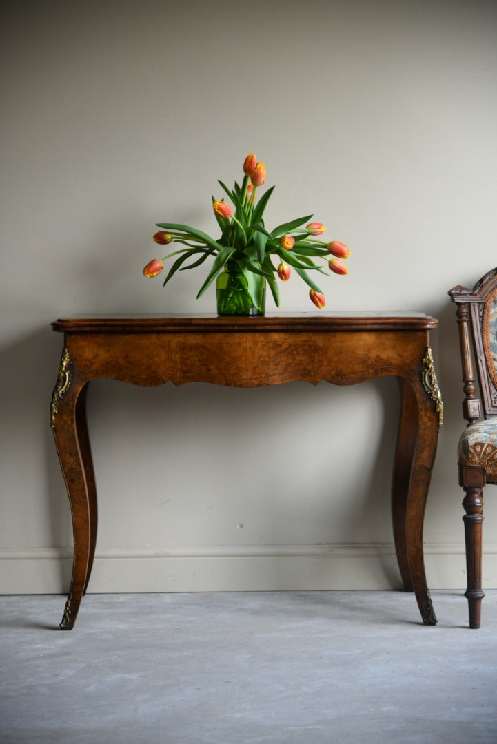 Antique French Marquetry Games Table