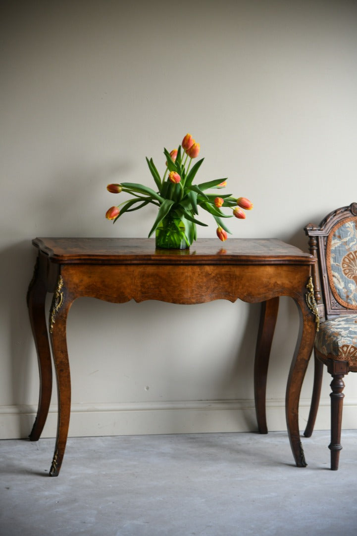 Antique French Marquetry Games Table