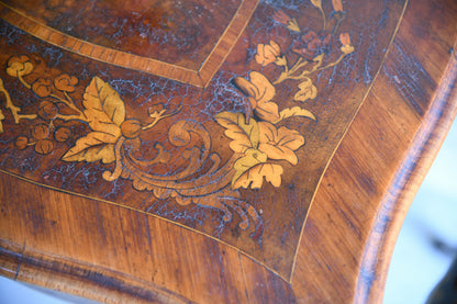 Antique French Marquetry Games Table