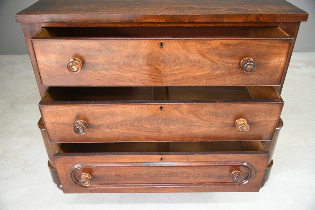 Antique Mahogany 2 Part Chest of Drawers