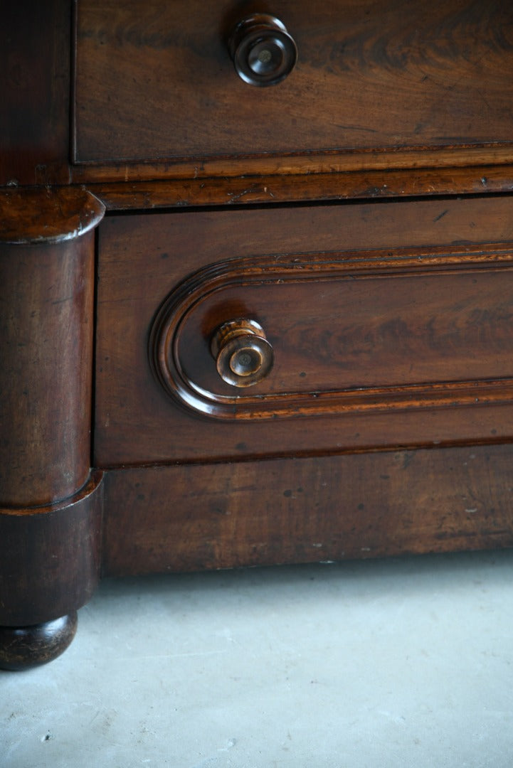 Antique Mahogany 2 Part Chest of Drawers