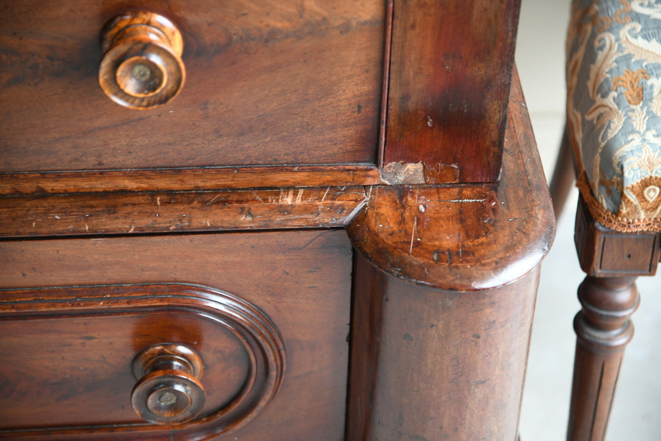 Antique Mahogany 2 Part Chest of Drawers