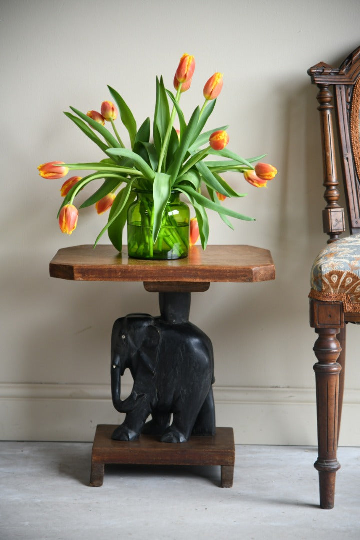 Colonial Indian Elephant Occasional Table