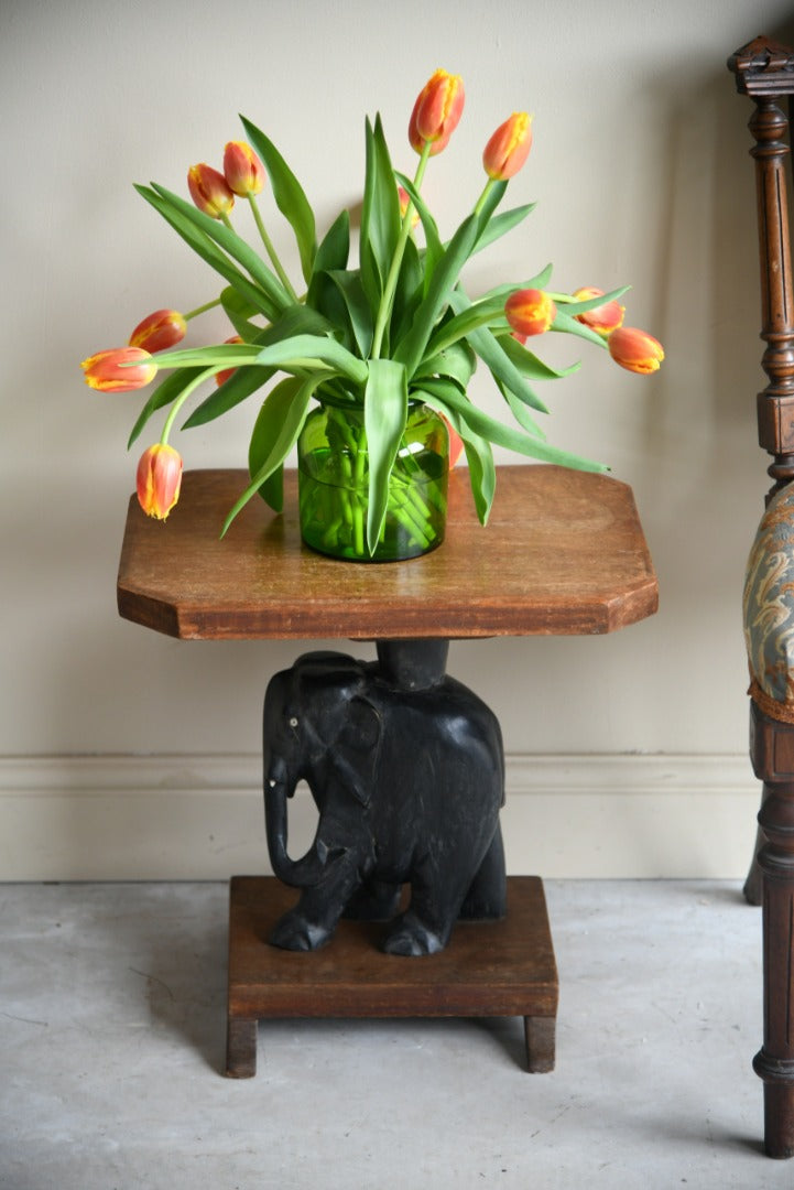 Colonial Indian Elephant Occasional Table