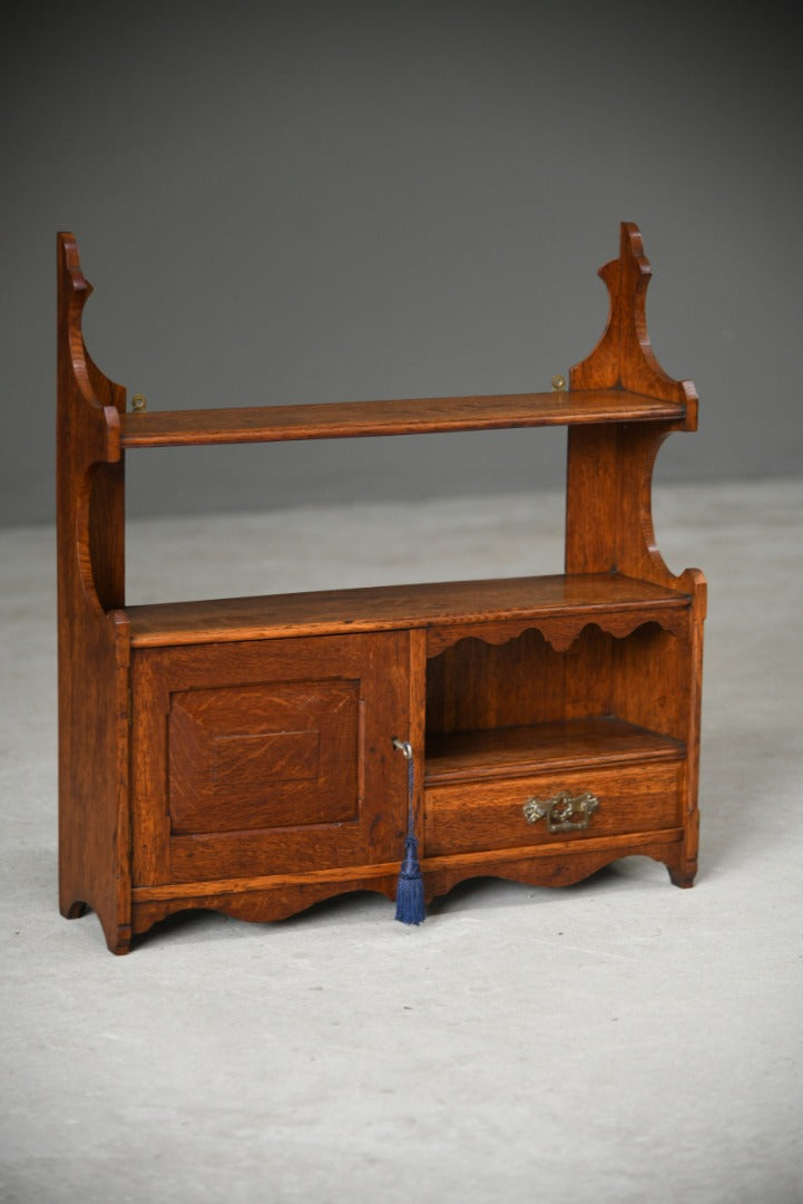 Antique Oak Wall Shelf