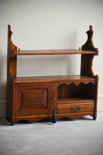 Antique Oak Wall Shelf