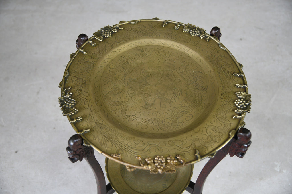 Brass Two Tier Eastern Table
