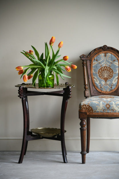 Brass Two Tier Eastern Table