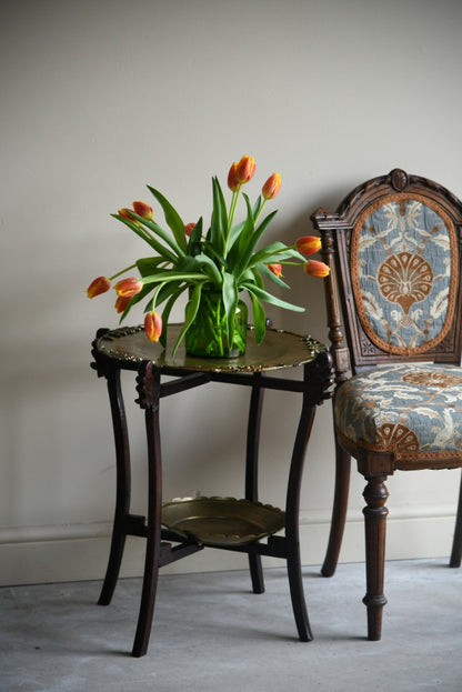 Brass Two Tier Eastern Table