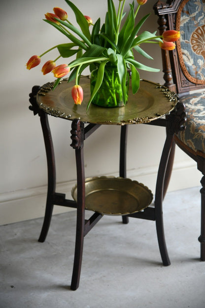 Brass Two Tier Eastern Table