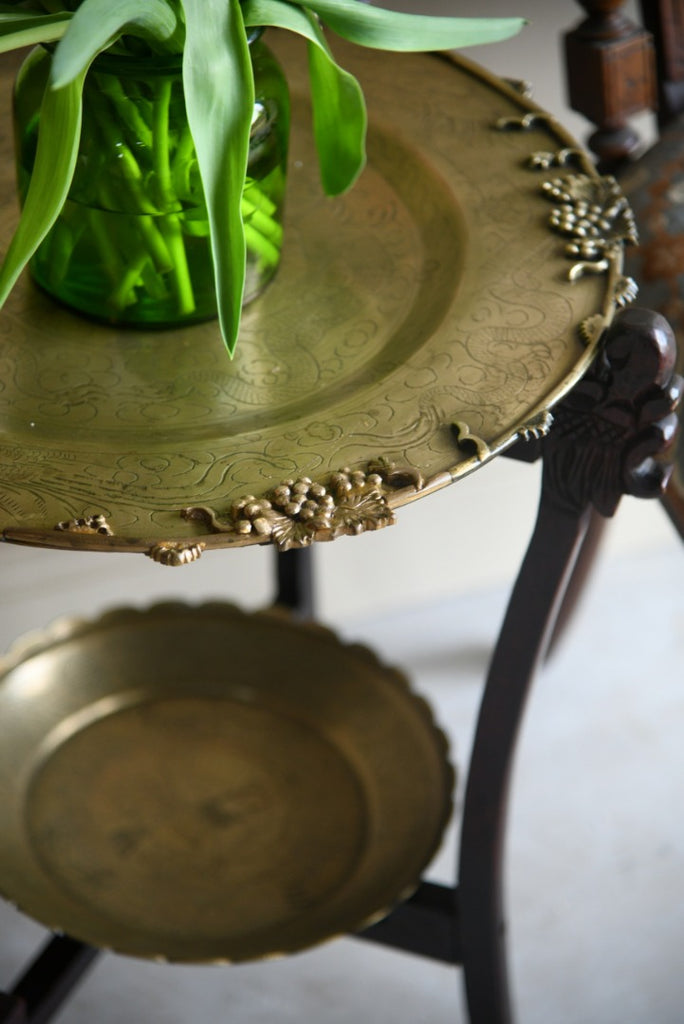 Brass Two Tier Eastern Table