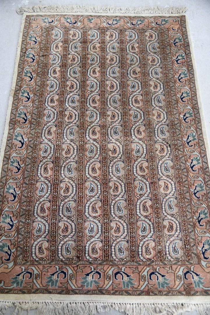 Cream Boteh Wool Rug