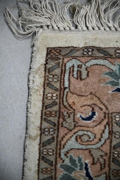 Cream Boteh Wool Rug