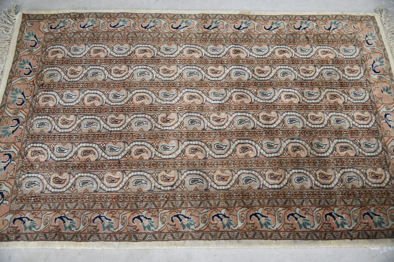 Cream Boteh Wool Rug