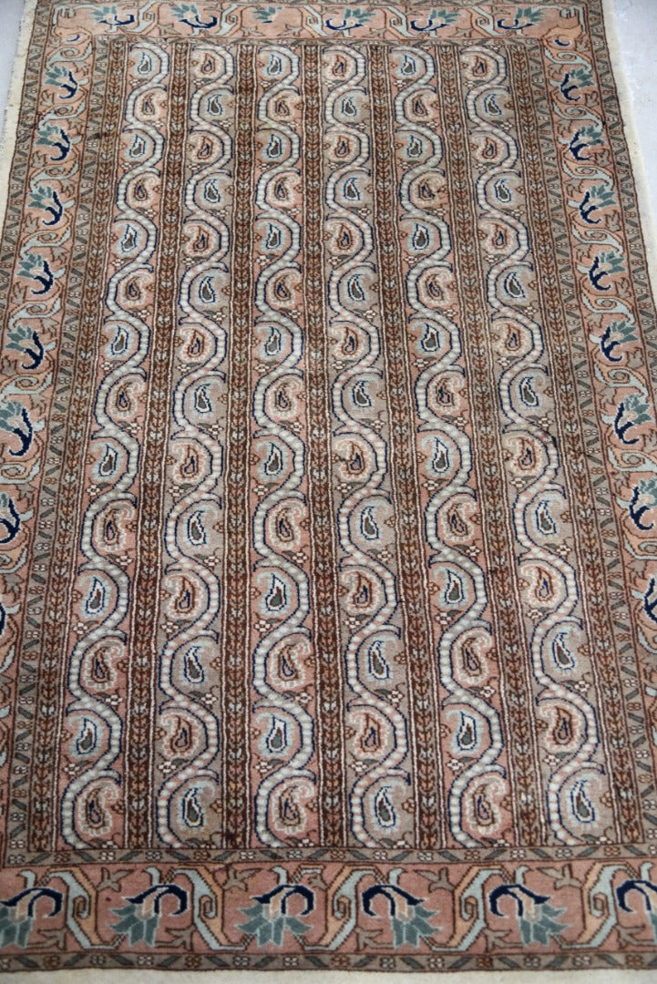 Cream Boteh Wool Rug