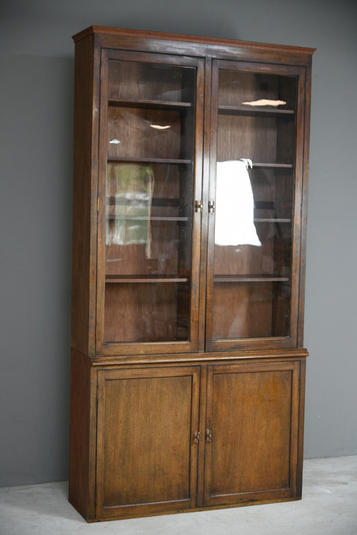 Large Antique Mahogany Glazed Bookcase