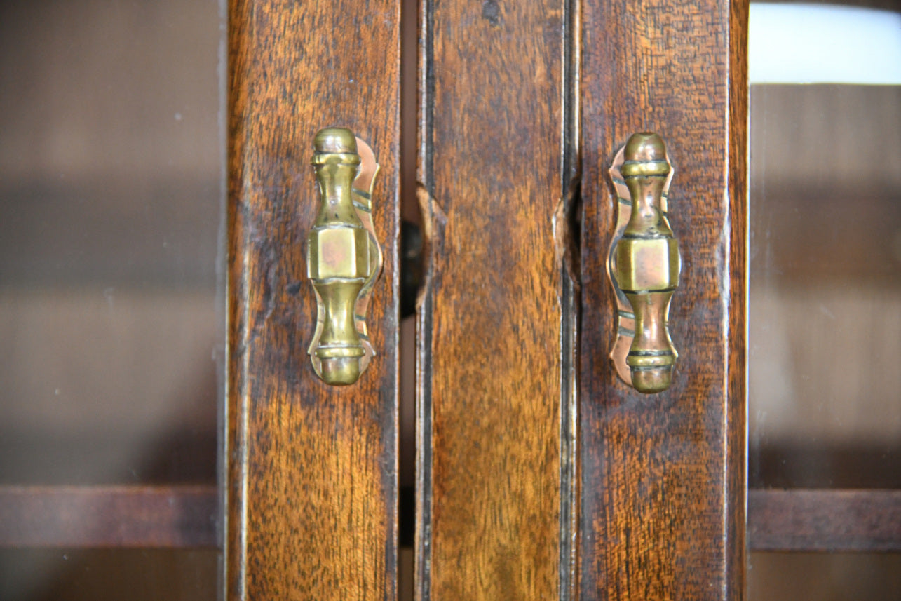 Large Antique Mahogany Glazed Bookcase