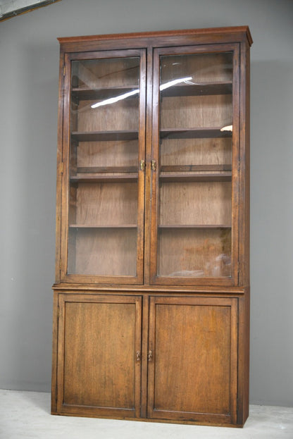 Large Antique Mahogany Glazed Bookcase