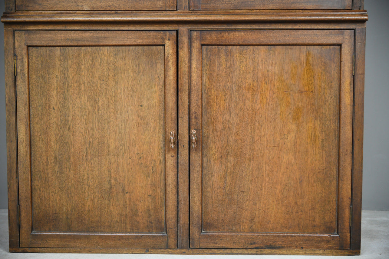 Large Antique Mahogany Glazed Bookcase