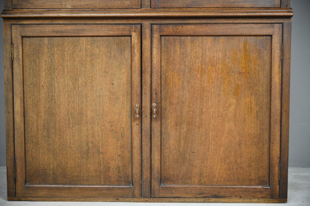 Large Antique Mahogany Glazed Bookcase