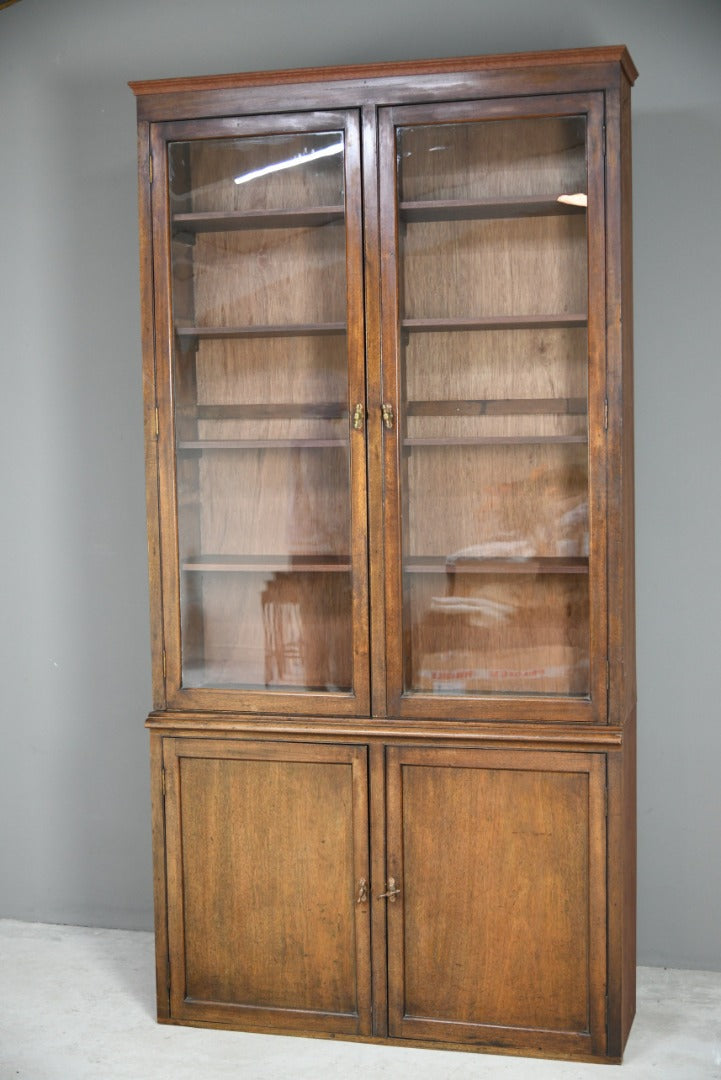 Large Antique Mahogany Glazed Bookcase