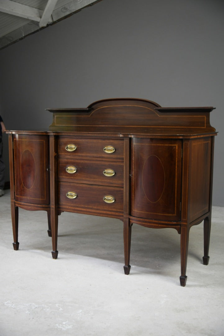 Edwardian Mahogany Inlaid Sideboard Hampton & Sons