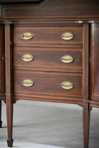 Edwardian Mahogany Inlaid Sideboard Hampton & Sons