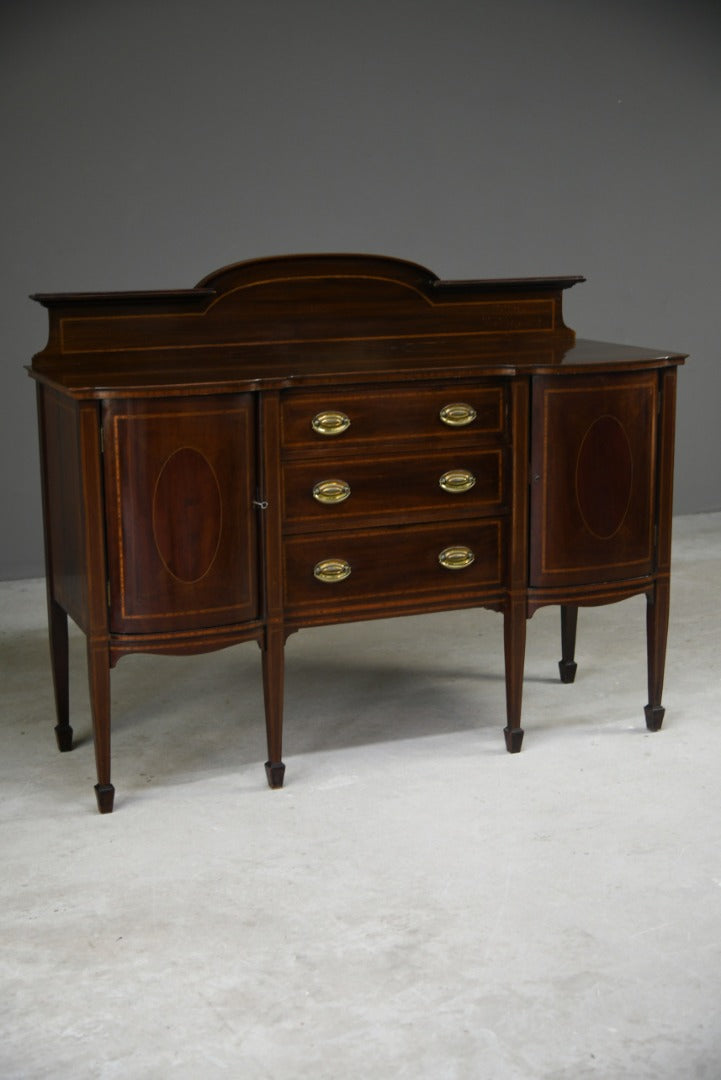 Edwardian Mahogany Inlaid Sideboard Hampton & Sons