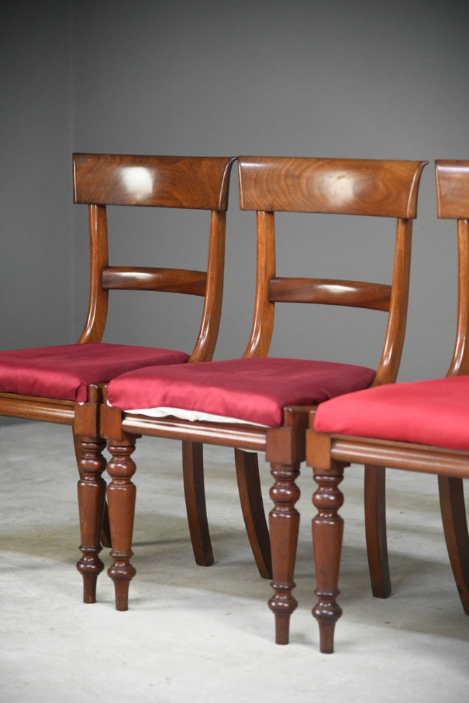 Set 6 Victorian Bar Back Dining Chairs
