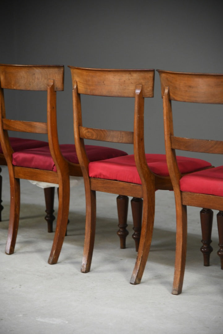 Set 6 Victorian Bar Back Dining Chairs