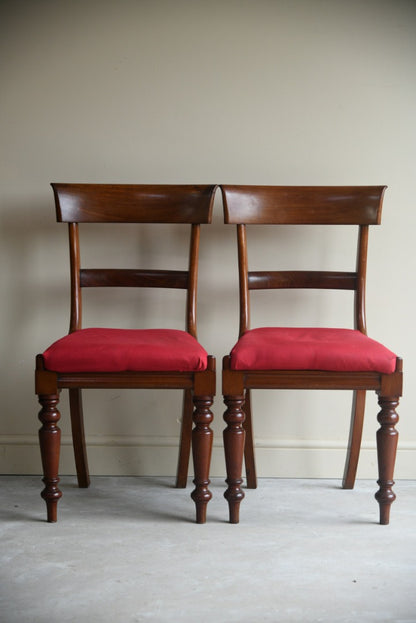 Set 6 Victorian Bar Back Dining Chairs