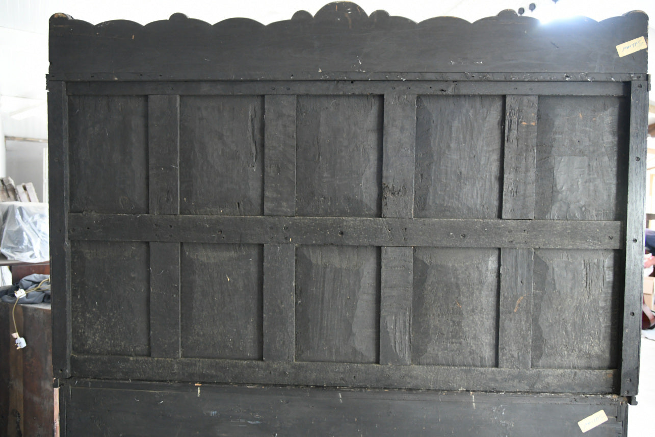 Large Antique Carved Oak Dresser