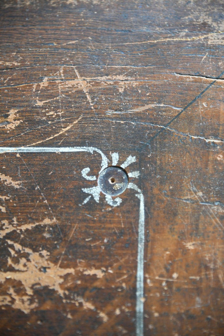 Antique Grained Pine Rustic Chest