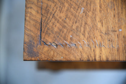 Victorian Square Oak Side Table