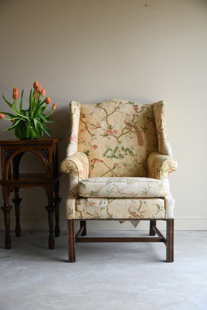 Georgian Style Wing Back Armchair