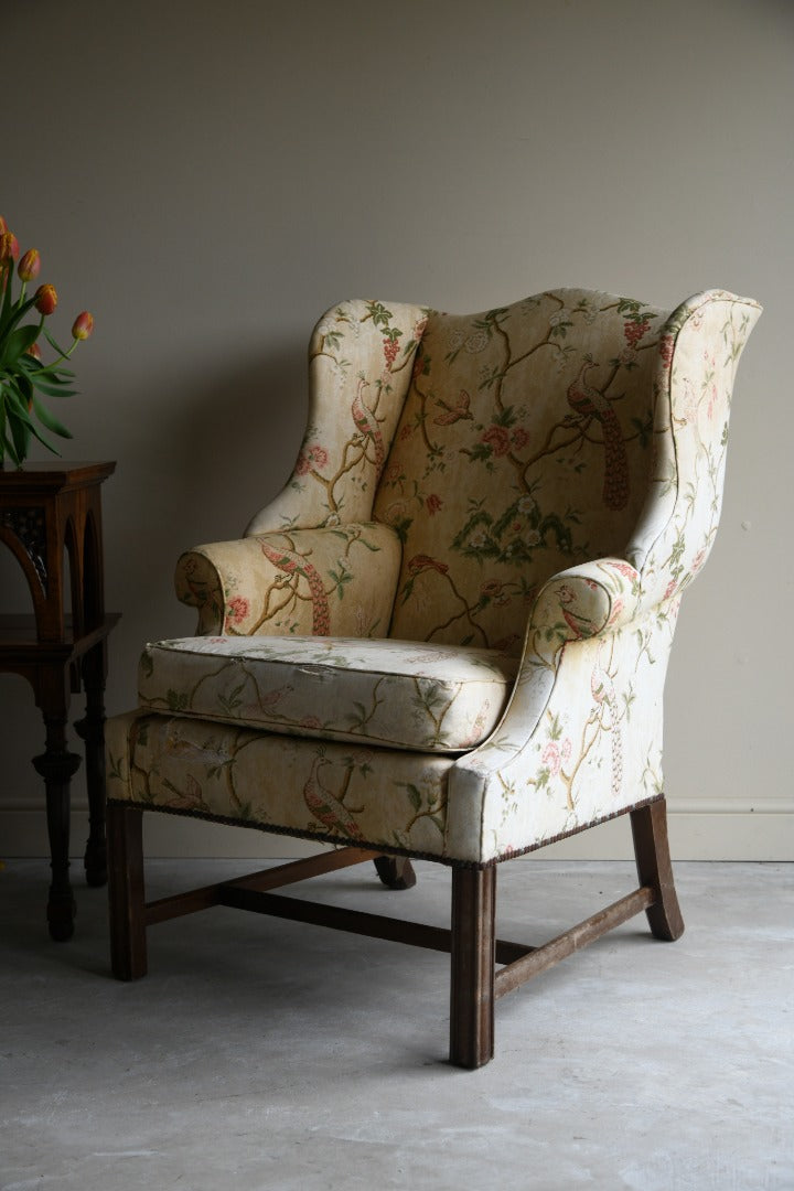 Georgian Style Wing Back Armchair